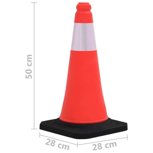 Heijastavat liikennekartiot vankoilla pohjilla 4 kpl 50 cm