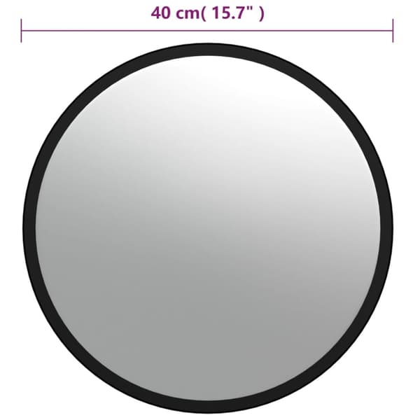 Kupera sisäliikennepeili musta Ø40 cm akryyli