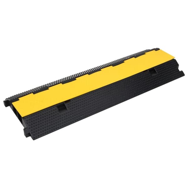 kabelbroer med 2 kanaler 2 stk. 100 cm gummi
