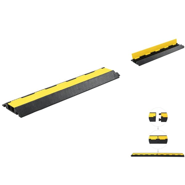 Vej- og trafikskilte - Living kabelbeskytterrampe 2 kanaler gummi 101,5 cm
