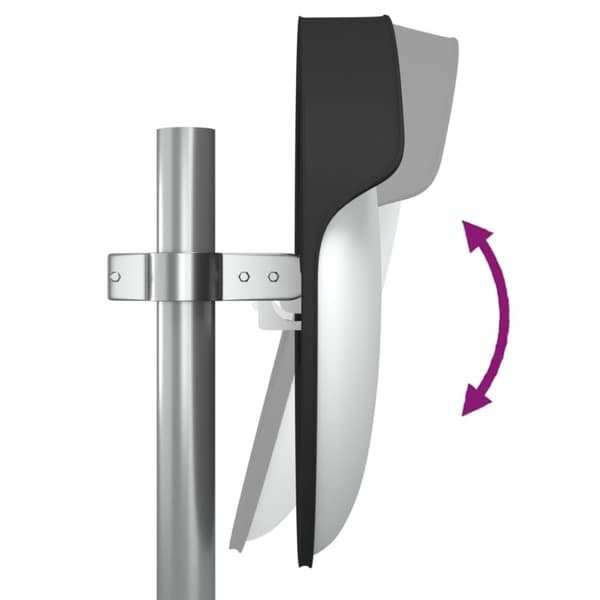 Vej- og trafikskilte - Living udendørs konveks trafikspejl Ø45 cm polycarbonat sort