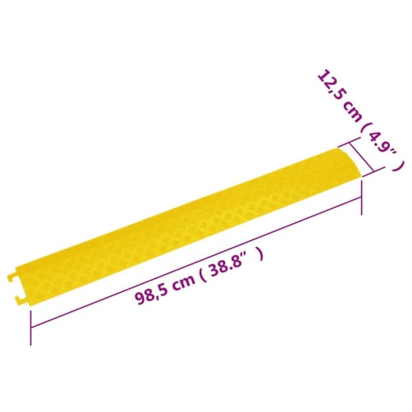 Vej- og trafikskilte - Living kabelbeskyttere 4 stk. 98,5 cm ramper gul