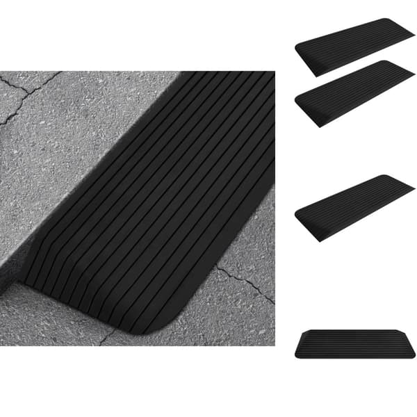 Tie- & liikennemerkit - Living Kynnysrampit 2 kpl 110x41x5 cm kumi