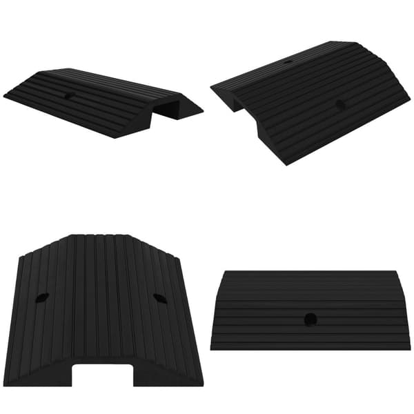Dørtrinsrampe broform 49x40x8 cm gummi - Dørtrinsrampe - Dørtrinsramper - Home & Living