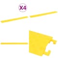 Miniatyrbillede 1 af 8: Kabelbeskyttere 4 stk. 98,5 cm ramper gul - Kabelbro - Kabelbroer - Home & Living