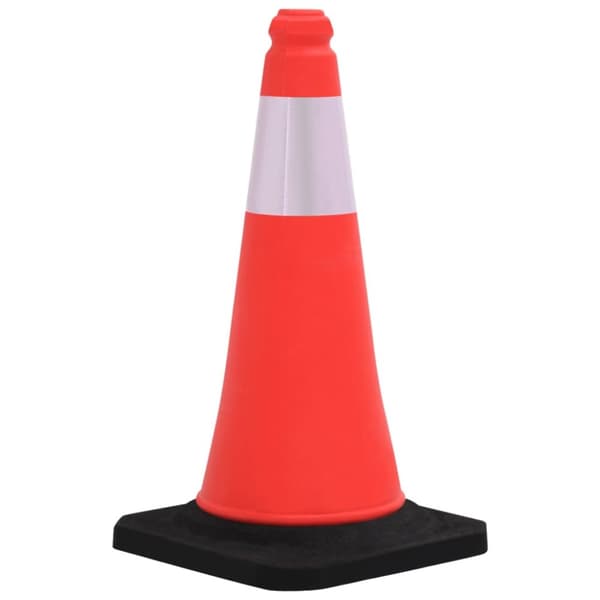 Heijastavat liikennekartiot vankoilla pohjilla 10 kpl 50 cm - Liikennekartio - Liikennekartiot - Home & Living