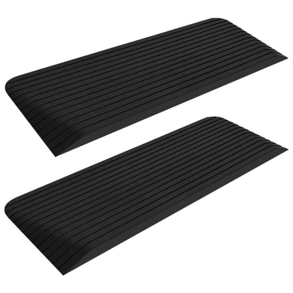 Tröskelramp 2 st 110x41x5 cm gummi - Ramp - Ramper - Home & Living