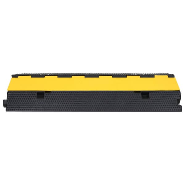 Kabelbrygga med 2 kanaler 100 cm gummi - Kabelskydd - Skyddsramp - Home & Living
