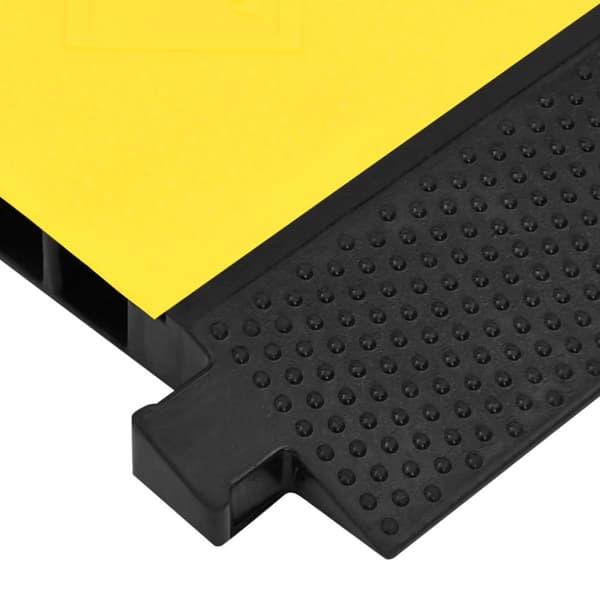 Kabelbrygga med 2 kanaler 100 cm gummi - Kabelskydd - Skyddsramp - Home & Living