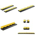 Miniatyrbillede 1 af 5: Kabelbeskytterramper 2 stk. 2 kanaler 101,5 cm gummi - Kabelbeskytterrampe - Kabelbeskytterramper - Home & Living