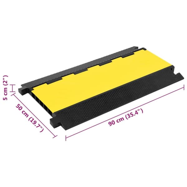 Kabelbro med 5 kanaler 90 cm gummi - Kabelbro - Kabelbroer - Home & Living