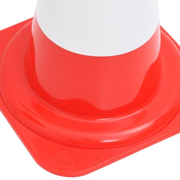 Heijastavat liikennekartiot 4 kpl punainen ja valkoinen 50 cm - Liikennekartio - Liikennekartiot - Home & Living