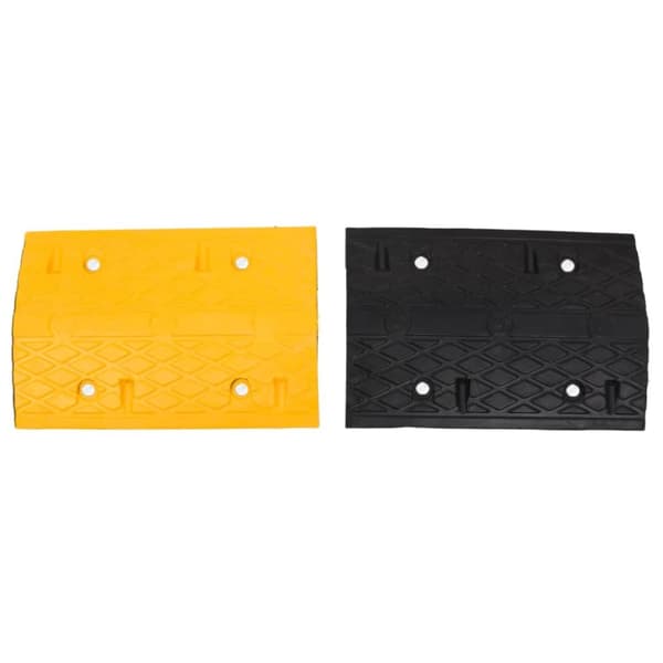 vejbump 420x32,5x4 cm gummi gul og sort