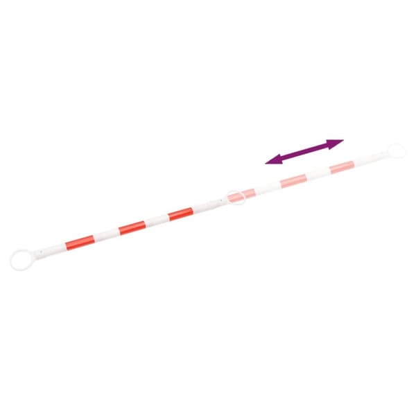 Utdragbar bom för trafikkoner ABS 116-197 cm 10-pack