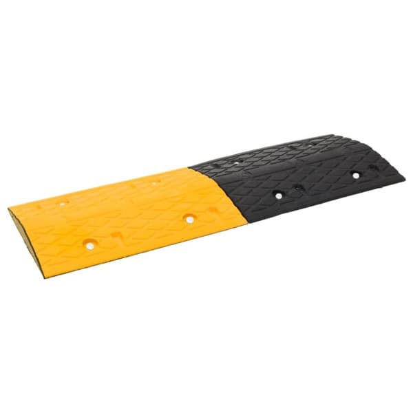 vejbump 97x32,5x4 cm gummi gul og sort