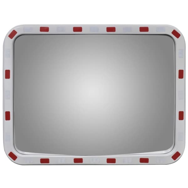 Konvex trafikspegel PC-Plast 60 x 80 cm med reflexer