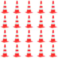 Miniatyrbild 1 av 2: Trafikkoner 20 st röd och vit 50 cm