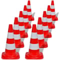 Miniatyrbild 1 av 2: 10 Trafikkoner röd och vit 50 cm