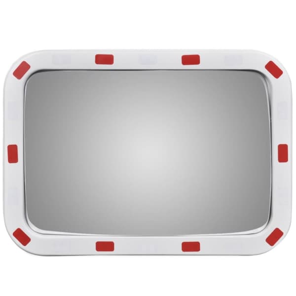 Konvex trafikspegel PC-Plast 40 x 60 cm med reflexer