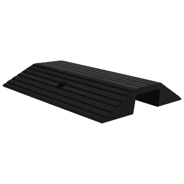 Tröskelramp med bro 3 st 49x40x8 cm gummi