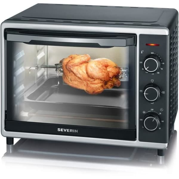 SEVERIN TO2056 - Miniugn - 30 L - 1600 W - Varmluft - Svart och silver