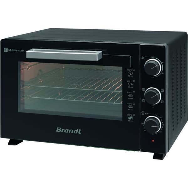 BRANDT FC469MUB - Miniugn 46 liter - 1800W - Multifunktioner - Justerbar termostat 230 ° C - Timer 120min - Aluminium - Svart