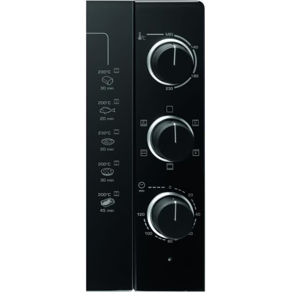 BRANDT FC469MUB - Miniugn 46 liter - 1800W - Multifunktioner - Justerbar termostat 230 ° C - Timer 120min - Aluminium - Svart