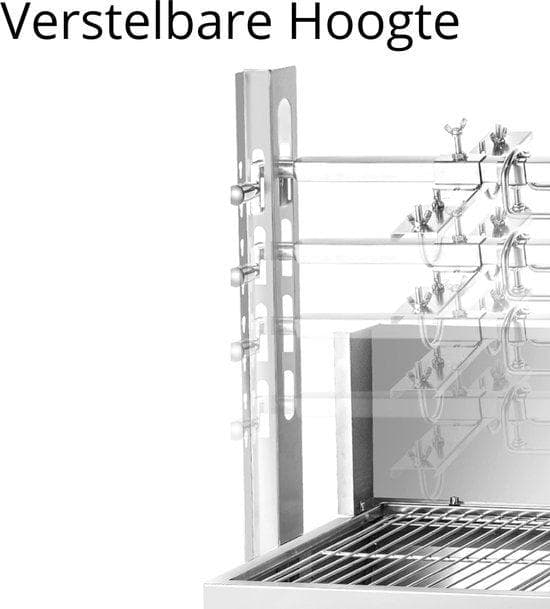 Barbecue Rotisserie - Grill - Rostfritt stål