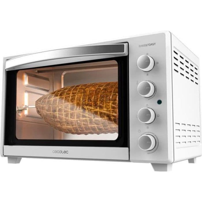 Cecotec Bake&Toast 4500 White Gyro Bordsskiva elektrisk varmluftsugn. Med rotisseri. Konvektionsmatlagning.