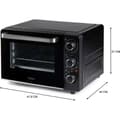 Miniatyrbild 2 av 6: DOMO DO807GO mini bak- och snacksugn - 20 L - svart - 1300watt -