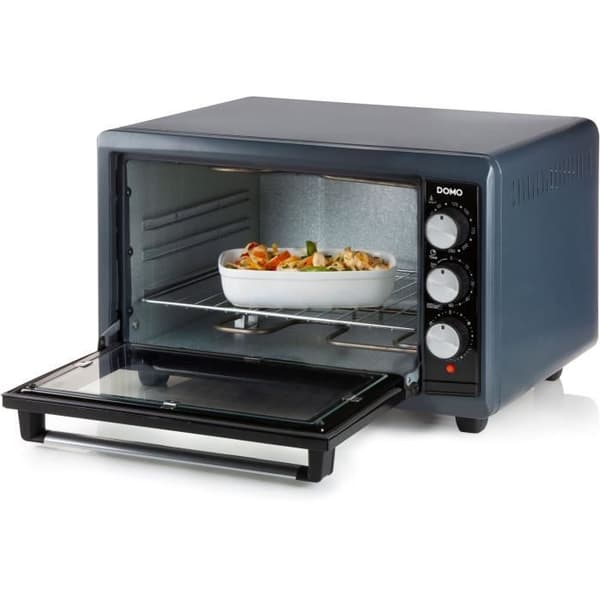 Mini varmluftsugn - DOMO DO518GO - 38 L - Svart - 1300 W - 90 min timer
