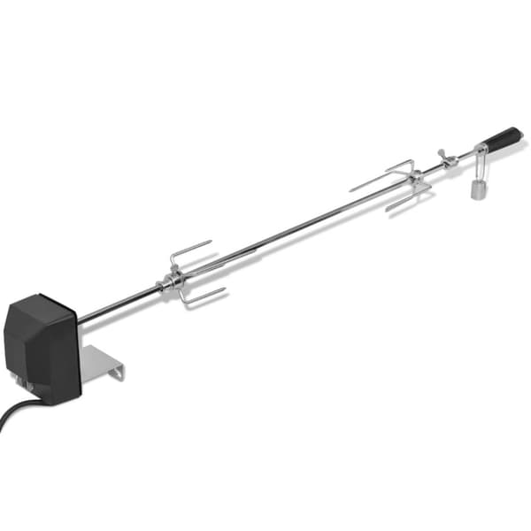 vidaXL BBQ-rotisserispyd med motor stål 1.000 mm -  Stegeovne & rotisserier