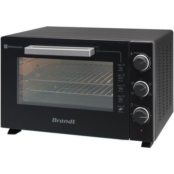 BRANDT - Mini multifunktionsugn - Fristående ugn - 2200W - 60 L - svart - FC609MUB