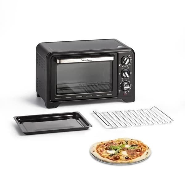 MOULINEX Optimo Elugn, Fristående, 19 L, Kompakt, konvektionsvärme, 6 lägen, Termostat 240 °C, Timer OX444810