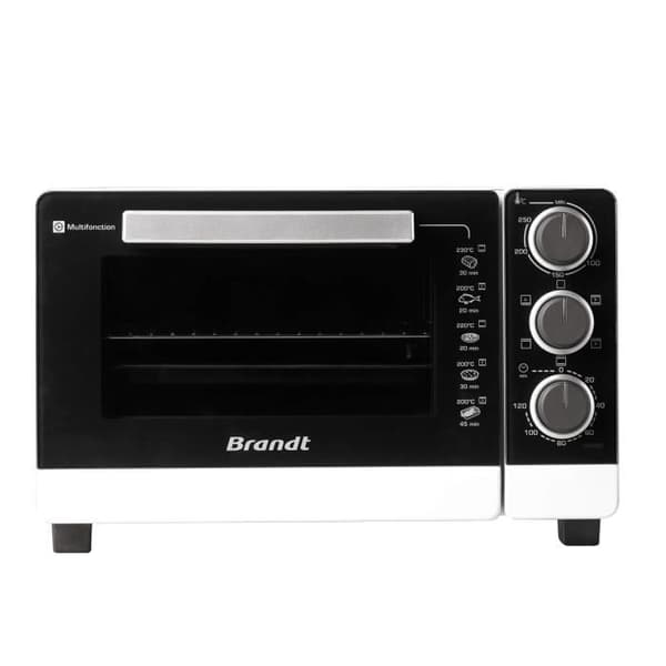 BRANDT Multifunktionsugn 21L 1380 Watt FC215MW vit