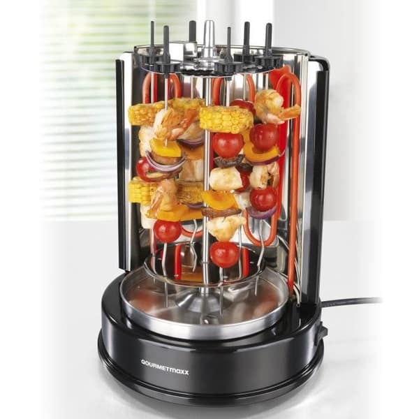 Gourmetmaxx 5914 Rotisserie - Gourmetmaxx - Kebab Grillspett - 1400W - Grå