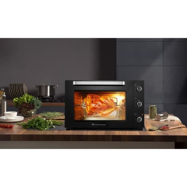 Elektrisk miniugn - Fläktstödd - CONTINENTAL EDISON - CEMF80B - Svart - L68 x H42,8 x D 48 cm