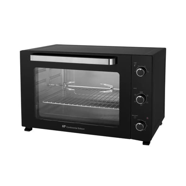 Elektrisk miniugn - Fläktstödd - CONTINENTAL EDISON - CEMF80B - Svart - L68 x H42,8 x D 48 cm