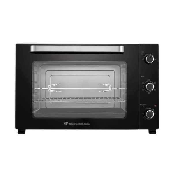 Elektrisk miniugn - Fläktstödd - CONTINENTAL EDISON - CEMF80B - Svart - L68 x H42,8 x D 48 cm