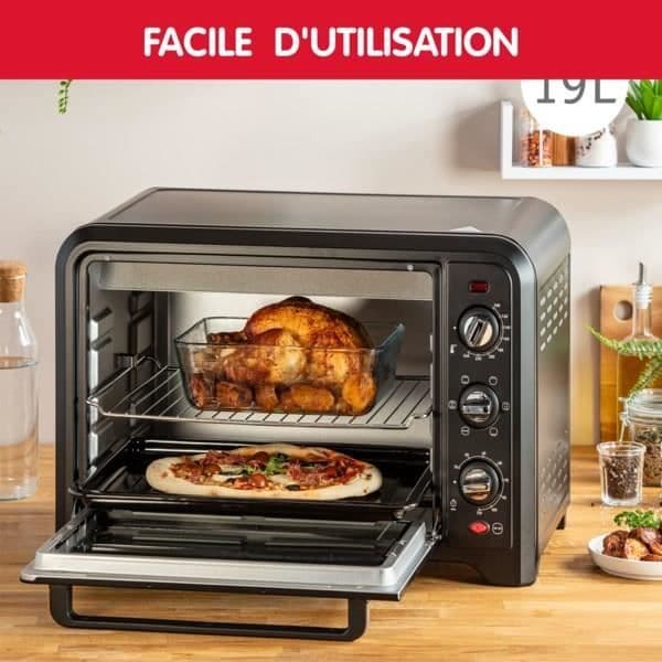MOULINEX Optimo Elugn, Fristående, 19 L, Kompakt, konvektionsvärme, 6 lägen, Termostat 240 °C, Timer OX444810