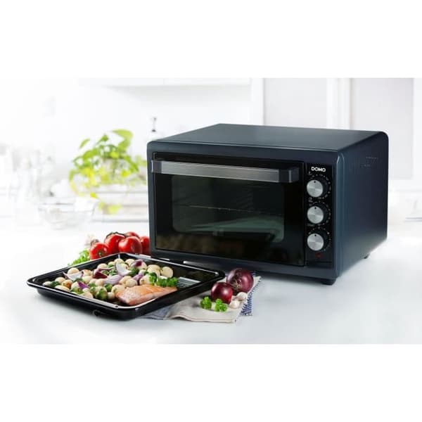 Mini varmluftsugn - DOMO DO518GO - 38 L - Svart - 1300 W - 90 min timer