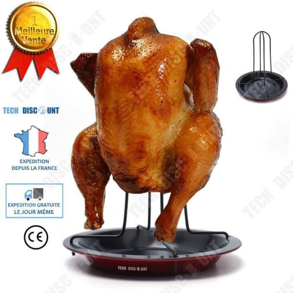 TD® kycklingbricka i rostfritt stål L 16,5*H 17cm Separat design tjock grillgrill för utomhuscamping