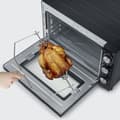 Miniatyrbild 3 av 5: XXL fristående fläktugn SEVERIN - 60 L - 2 200 W - Rotisserie och pizzasten - Svart/Rostfritt stål
