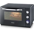 Miniatyrbild 1 av 5: XXL fristående fläktugn SEVERIN - 60 L - 2 200 W - Rotisserie och pizzasten - Svart/Rostfritt stål