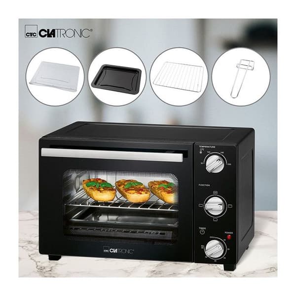 Multifunktionsugn - CLATRONIC - MBG 3726 - 20 liter - Svart - Över- och undervärme