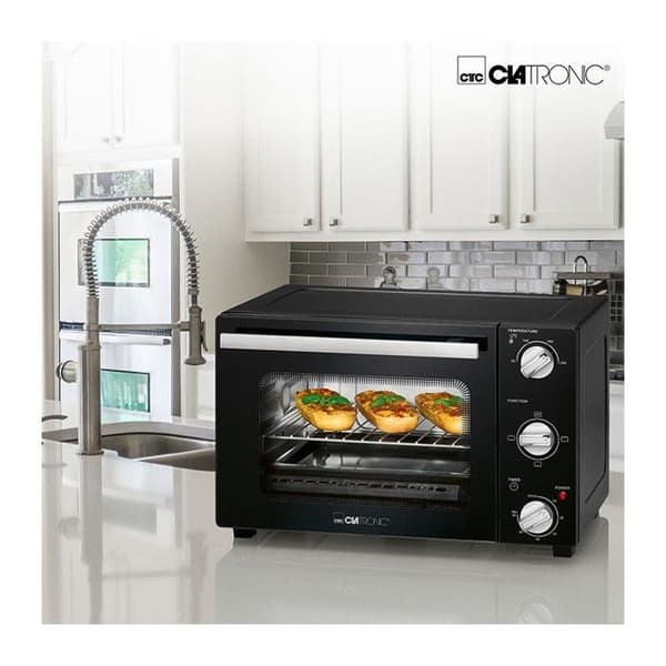 Multifunktionsugn - CLATRONIC - MBG 3726 - 20 liter - Svart - Över- och undervärme