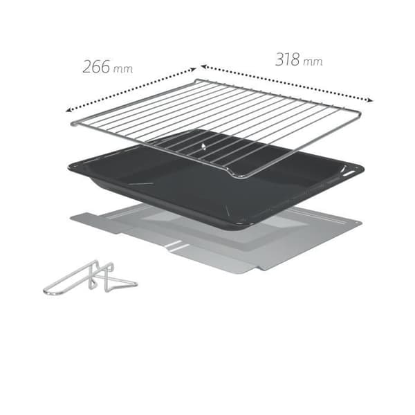 ICQN Mini fyra 20L 1500 W Varmluftsugn