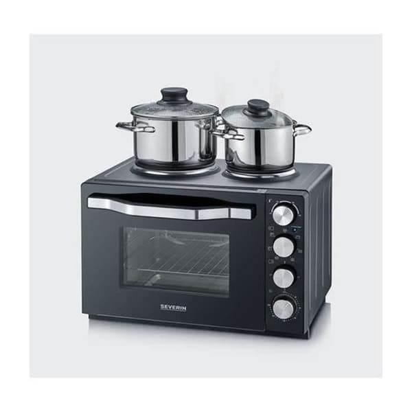 Miniugn elektrisk - SEVERIN - 30 L - 1500W - 2 spishällar - Svart - 2074