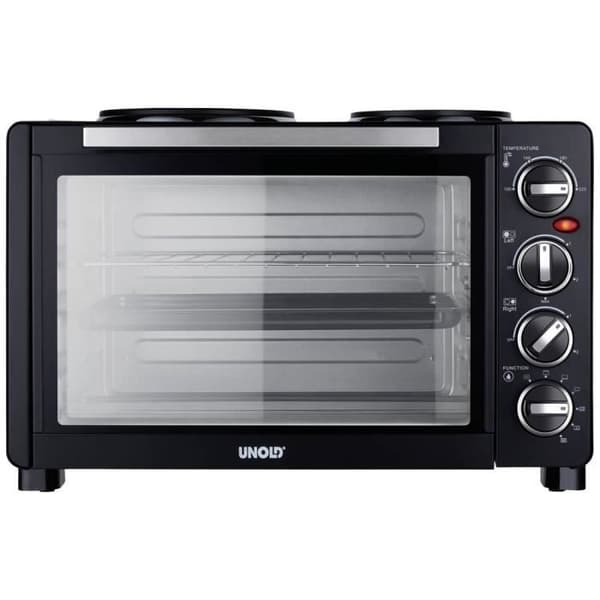 Miniugn elektrisk - Unold - 68885 - 30 Liter - Tillagning, grill, roterande ugn - Svart