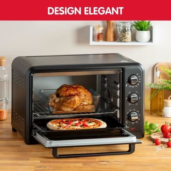 MOULINEX Optimo Elektrisk ugn, Stående, 33L, varmluft, 6 lägen, Termostat 240 °C, Timer OX464810